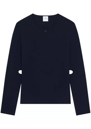Courrèges cut-out knit sweater - Blue