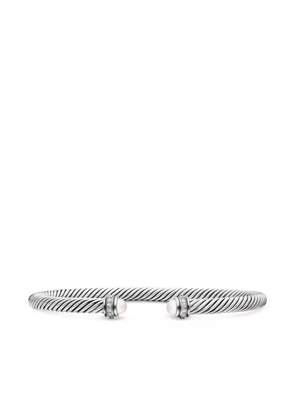 David Yurman sterling silver Classic Cable diamond bracelet (4mm)