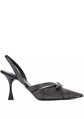 Roberto Cavalli embellished slingback pumps - Black