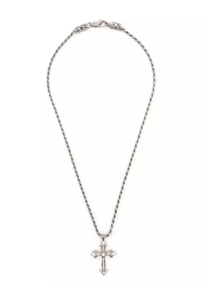 Emanuele Bicocchi Fleury cross-pendant necklace - Silver