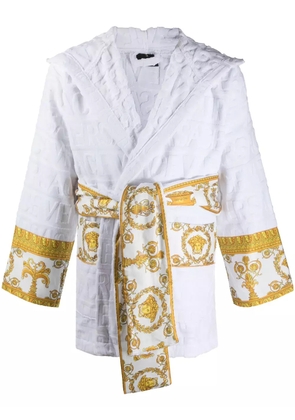 Versace I Love Baroque short robe - White