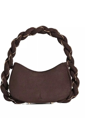 Manière De Voir Somme suede handbag - Brown