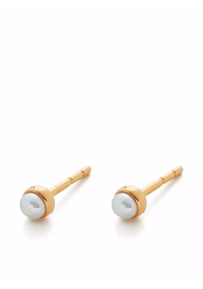 Monica Vinader Mini-pearl stud earrings - Gold
