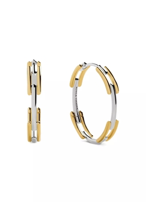 Monica Vinader GP Signature mixed-metal hoop earrings - Gold