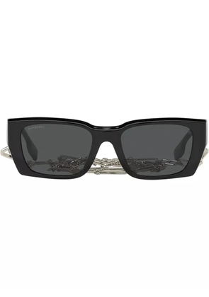 Burberry Eyewear Poppy rectangular-frame sunglasses - Black