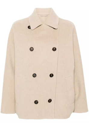 Brunello Cucinelli double-breasted jacket - Neutrals