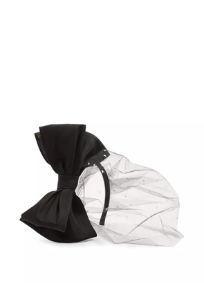 Valentino Garavani VLogo Signature veil headband - Black