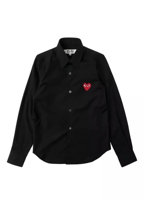 Comme Des Garçons Play embroidered-heart shirt - Black