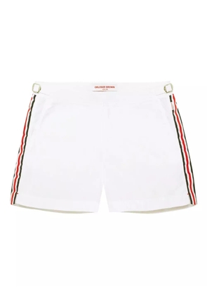 Orlebar Brown side-strap swim shorts - White
