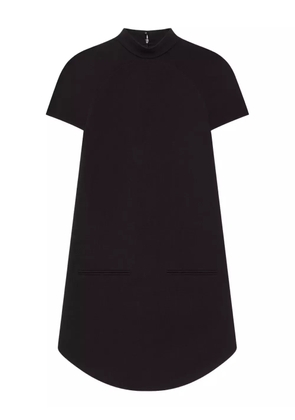 Courrèges high-neck short-sleeve dress - Black