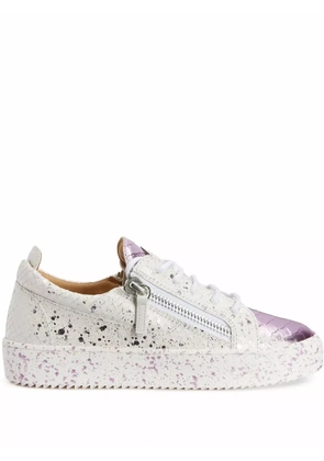 Giuseppe Zanotti Gail silver sneakers - White