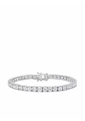 Pragnell 18kt white gold brilliant cut diamond line bracelet - Silver