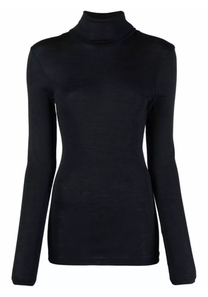 Hanro fine-knit polo-neck jumper - Black