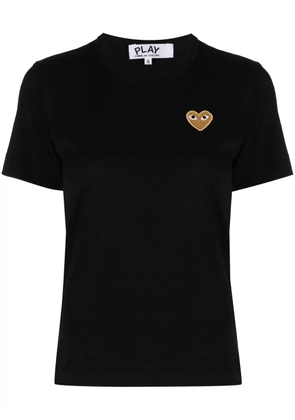 Comme Des Garçons Play embroidered heart T-shirt - Black