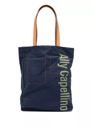 Ally Capellino logo-print tote bag - Blue