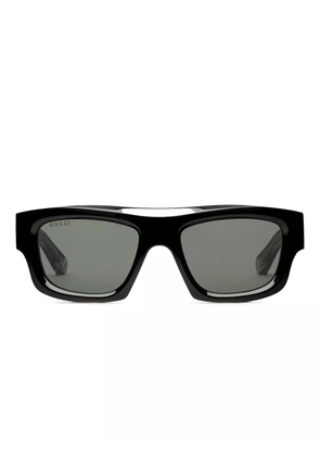 Gucci Eyewear rectangle-frame sunglasses - Black