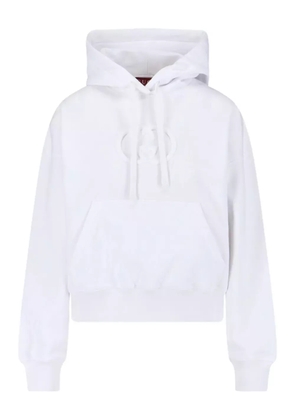 Gucci 'gg' hooded hoodie - White