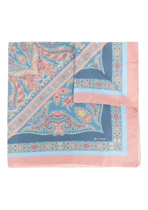 ETRO paisley-pattern scarf - Blue