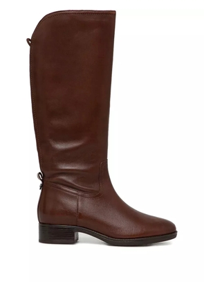 Geox Felicity knee-high leather boots - Red