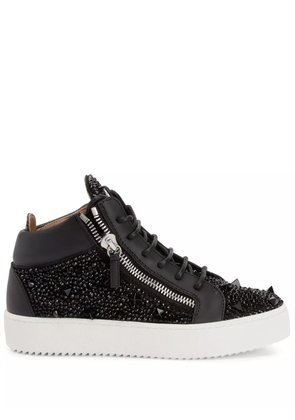Giuseppe Zanotti Kriss rhinestone-embellished sneakers - Black