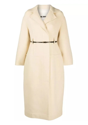 Jil Sander belted wool coat - Neutrals