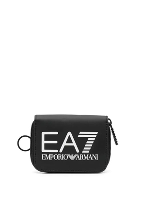 Ea7 Emporio Armani logo print wallet - Black
