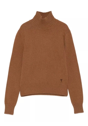 AMI Paris turtleneck sweater - Brown