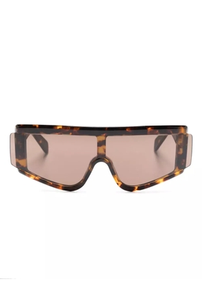Retrosuperfuture Zed Burnt geometric-frame sunglasses - Brown