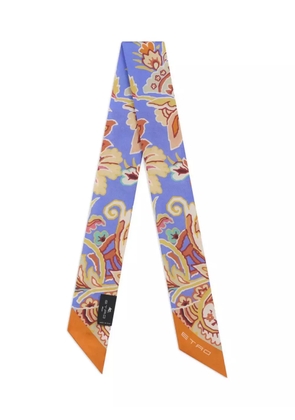 ETRO paisley-print silk scarf - Orange