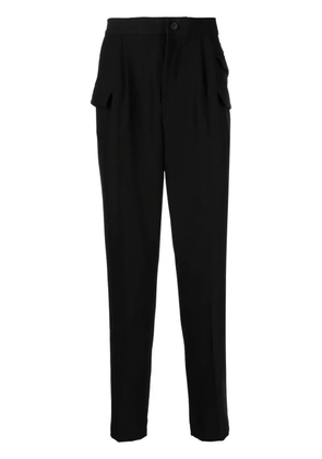 Hevo tapered flap-pocket trousers - Black