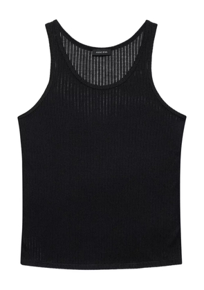 ANINE BING Eugene ribbed tank top - Black