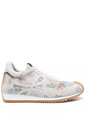LOEWE floral-print sneakers - Neutrals