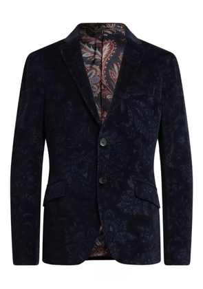 ETRO paisley-jacquard jacket - Blue