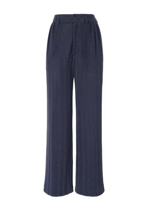 Missoni zigzag-pattern pleated trousers - Blue