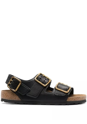 Birkenstock buckled leather sandals - Black