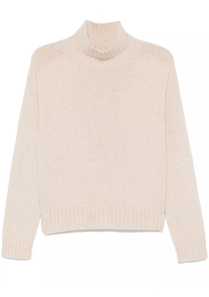 BOMPARD hammer-sleeve high-neck sweater - Neutrals