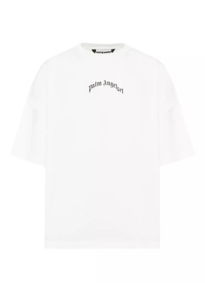 Palm Angels Curved Logo T-shirt - Neutrals