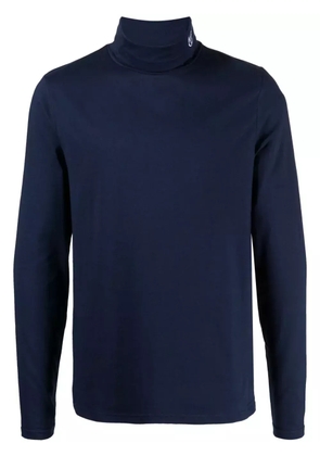 Sergio Tacchini logo-embroidered roll-neck jumper - Blue