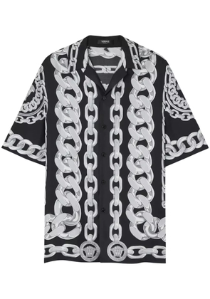 Versace Medusa Chains silk shirt - Black