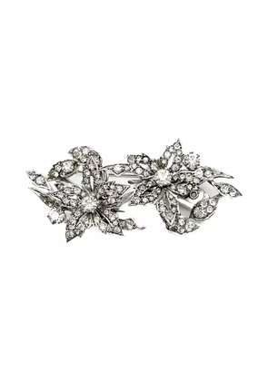 Jennifer Gibson Jewellery 1930s floral dress clip - Silver