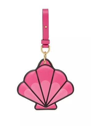 Moncler leather keyring - Pink