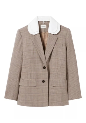 Claudie Pierlot checked tailored blazer - Neutrals