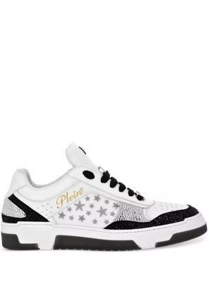 Philipp Plein studded leather sneakers - White