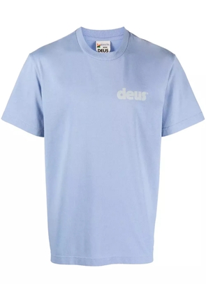Deus Ex Machina logo-print crewneck T-shirt - Blue