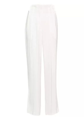Genny pleated palazzo pants - White