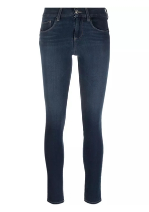 LIU JO logo-patch skinny jeans - Blue