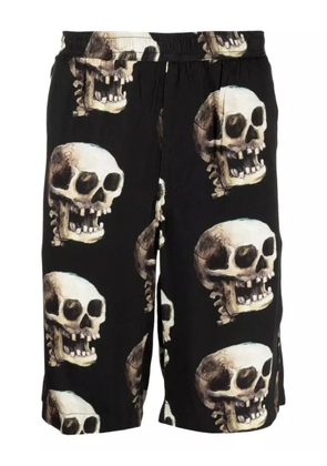 Endless Joy skull-print elasticated-waist shorts - Black