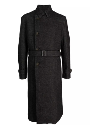 Forme D'expression off-centre button-up coat - Grey