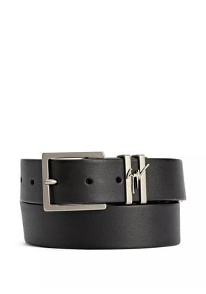 Giuseppe Zanotti Teodore metal-buckle leather belt - Black