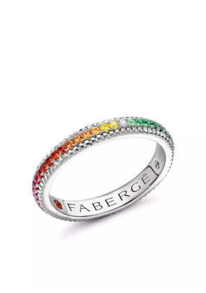 Fabergé 18kt white gold Colour Of Love multi-stone ring - Silver